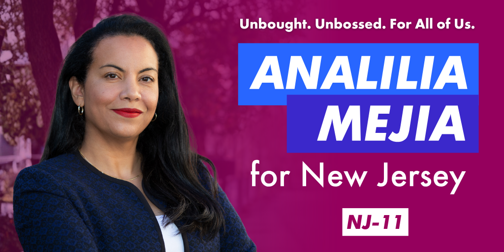 Analilia Mejía for Congress.